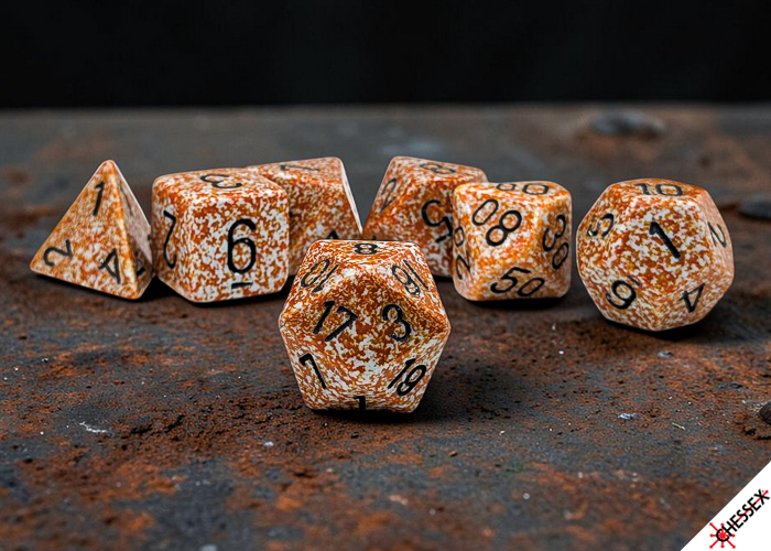 Chessex: Speckled 7-Die Polyhedral Set - Rust