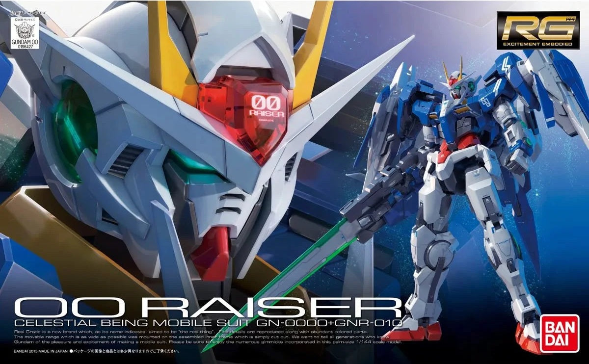 Bandai Mobile Suit Gundam 00 Raiser Real Grade 1:144 Scale Model Kit