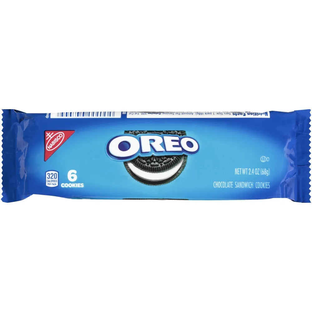 OREO Chocolate Sandwich Cookies 6 Pack 2.4 oz.