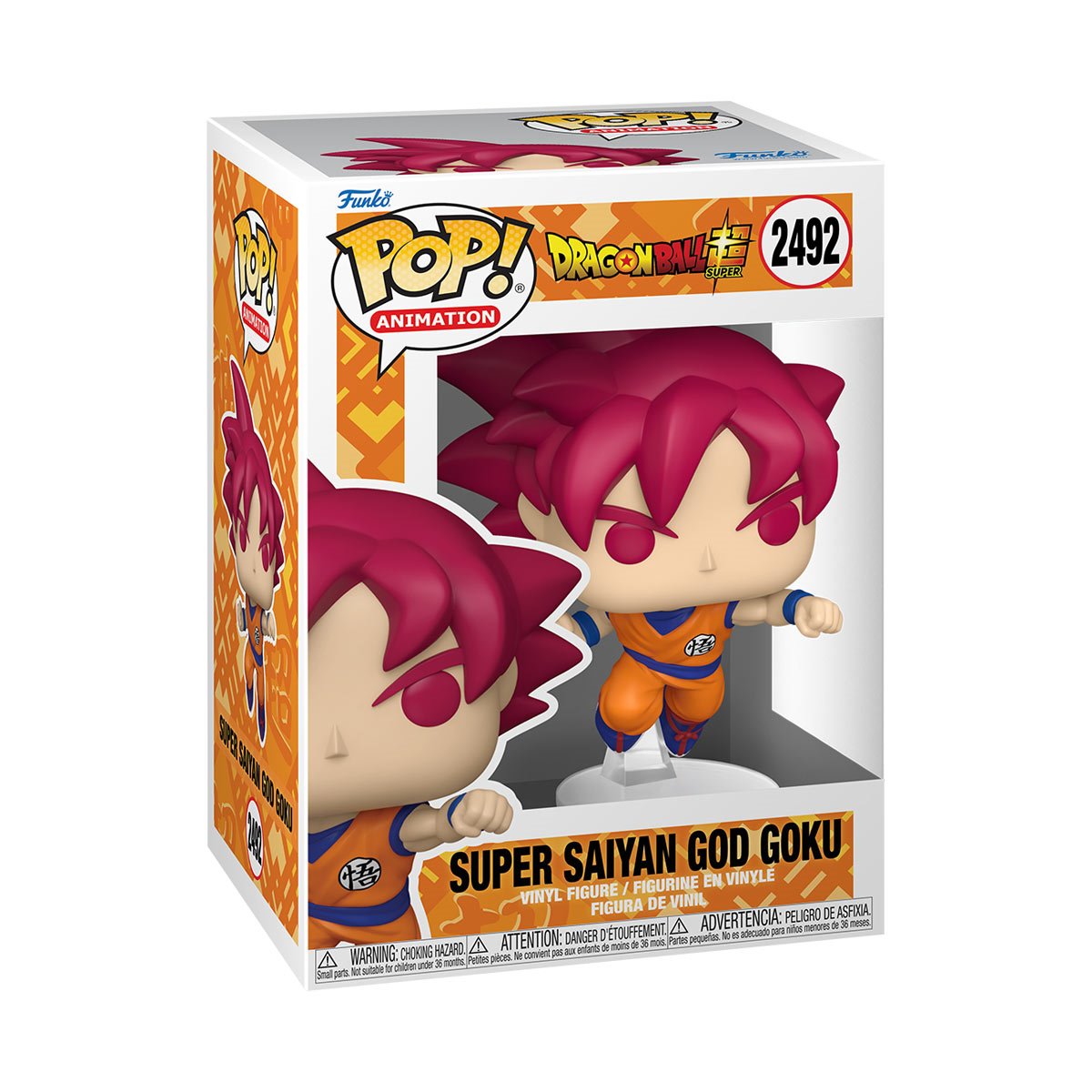 Funko Pop Animation 2492 Dragon Ball Super Super Saiyan God Goku