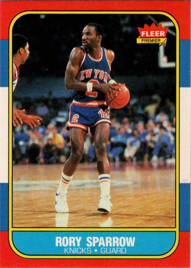1986-87 Fleer Basketball #105 Rory Sparrow Base Rookie Card