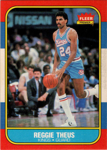 1986-87 Fleer Basketball #108 Reggie Theus Base Rookie Card