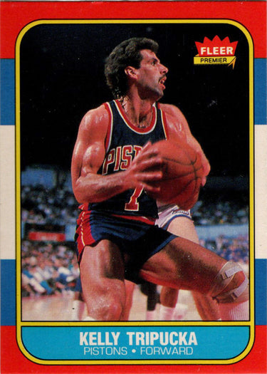 1986-87 Fleer Basketball #115 Kelly Tripucka Base Rookie Card