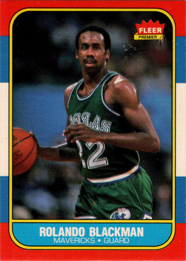 1986-87 Fleer Basketball #11 Rolando Blackman Base Rookie Card