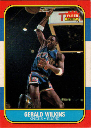 1986-87 Fleer Basketball #122 Gerald Wilkins Base Rookie Card