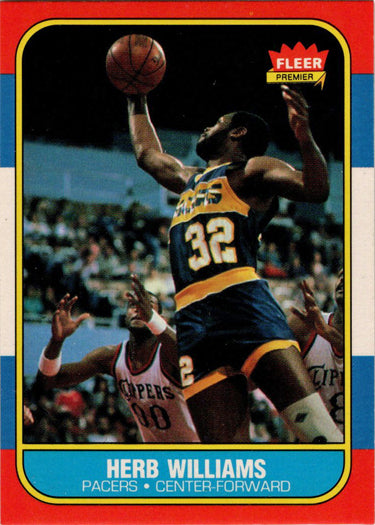 1986-87 Fleer Basketball #125 Herb Williams Base Rookie Card