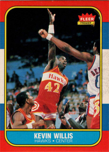1986-87 Fleer Basketball #126 Kevin Willis Base Rookie Card