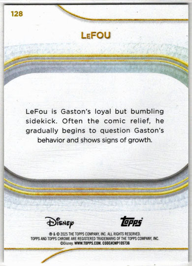 2025 Topps Chrome Disney Base Card 128 LeFou