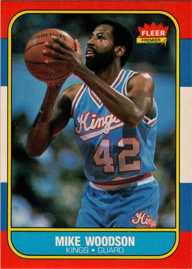 1986-87 Fleer Basketball #129 Mike Woodson Base Rookie Card