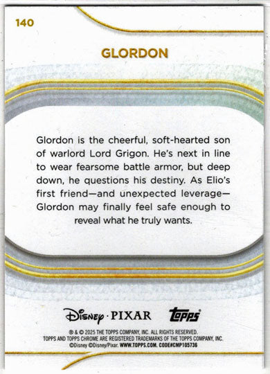 2025 Topps Chrome Disney Base Card 140 Glordon