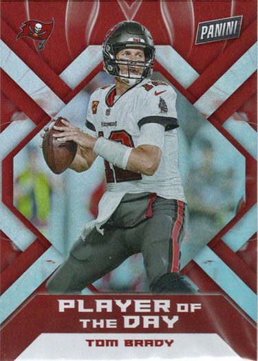 Panini Player Of The Day Football 2022 Foil Parallel Card 1 Tom Brady