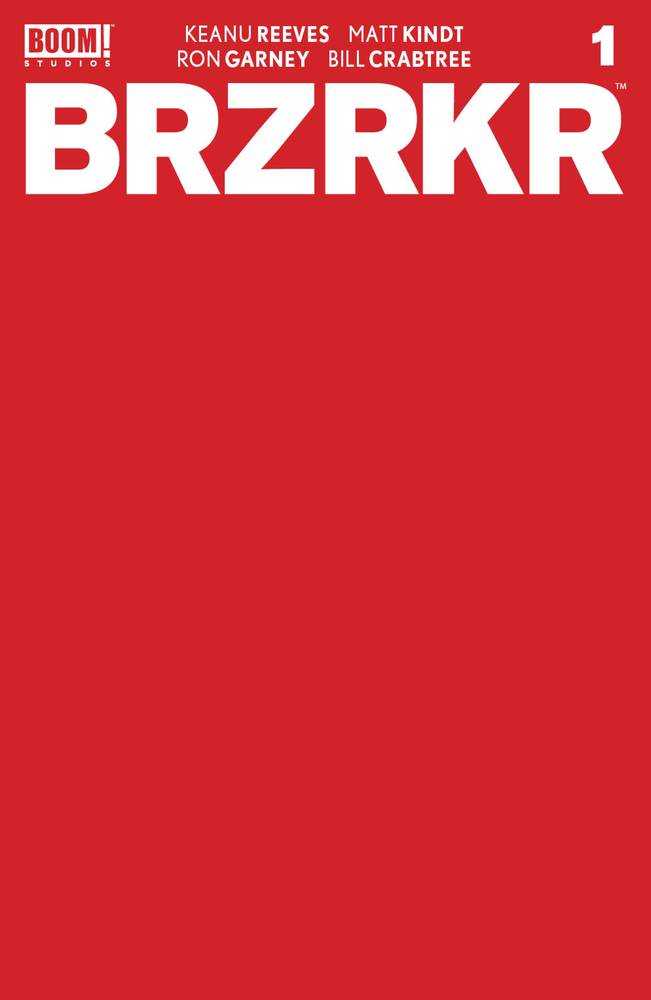 BRZRKR (Berzerker) #1 Cover F 10 Copy Variant Edition Red Blank Sketch Cv