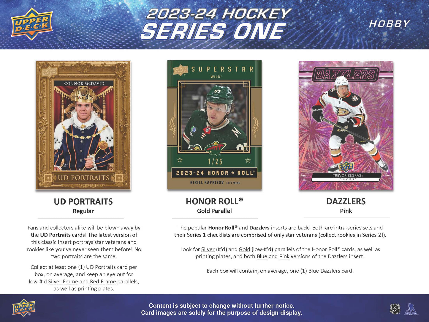 2023-24 Upper Deck Series 1 Hockey Hobby Box