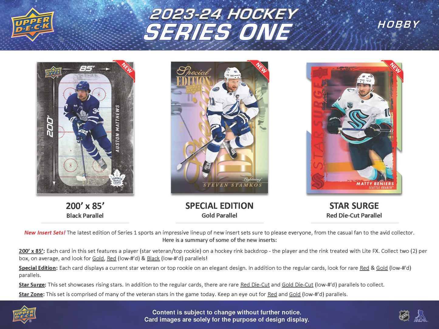 2023-24 Upper Deck Series 1 Hockey Hobby Box