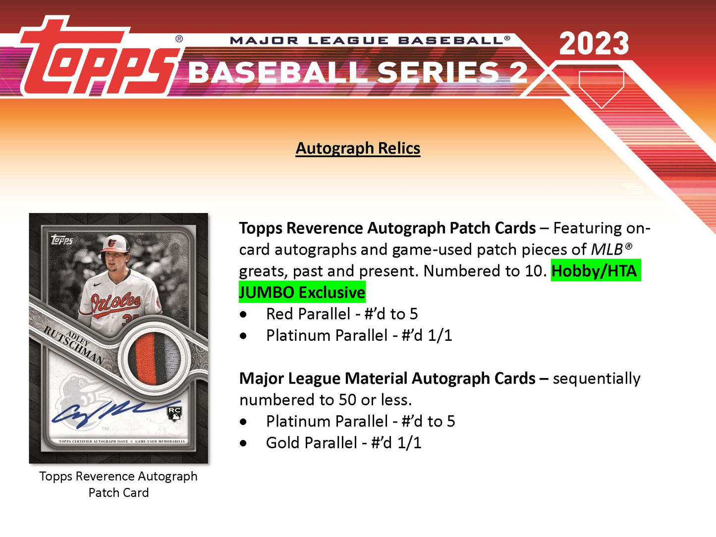 2023 Topps Baseball Series 2 Jumbo HTA Card Box