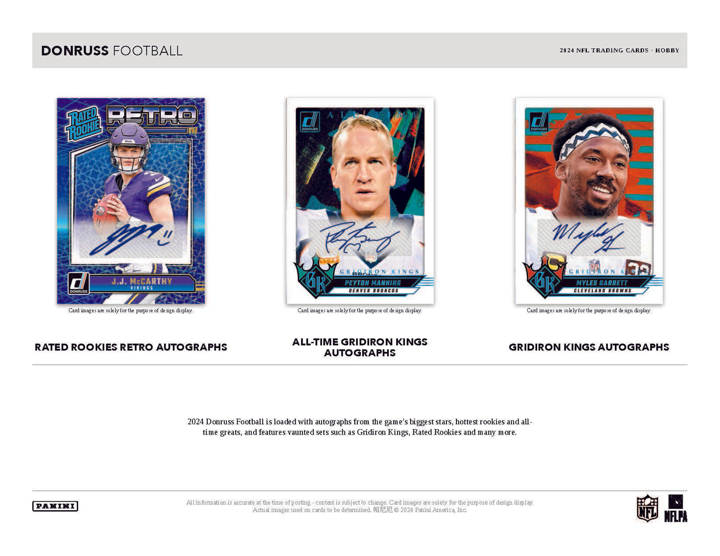 2024 Panini Donruss Football Hobby Box