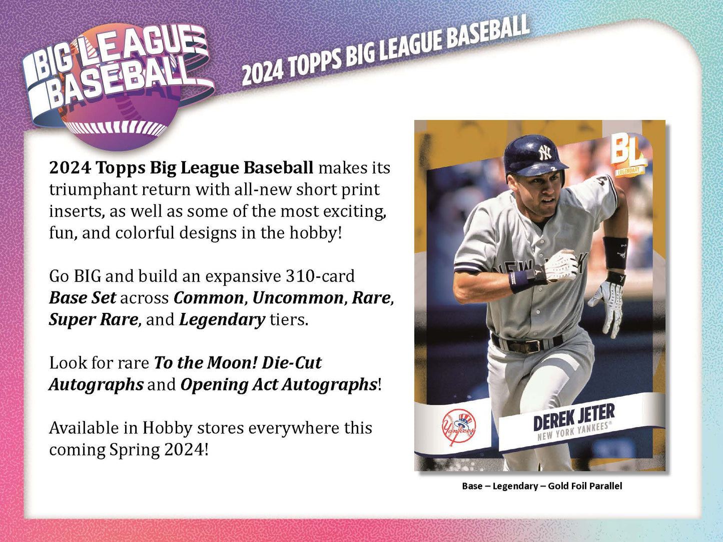 2024 Topps Big League Baseball Hobby Card Box