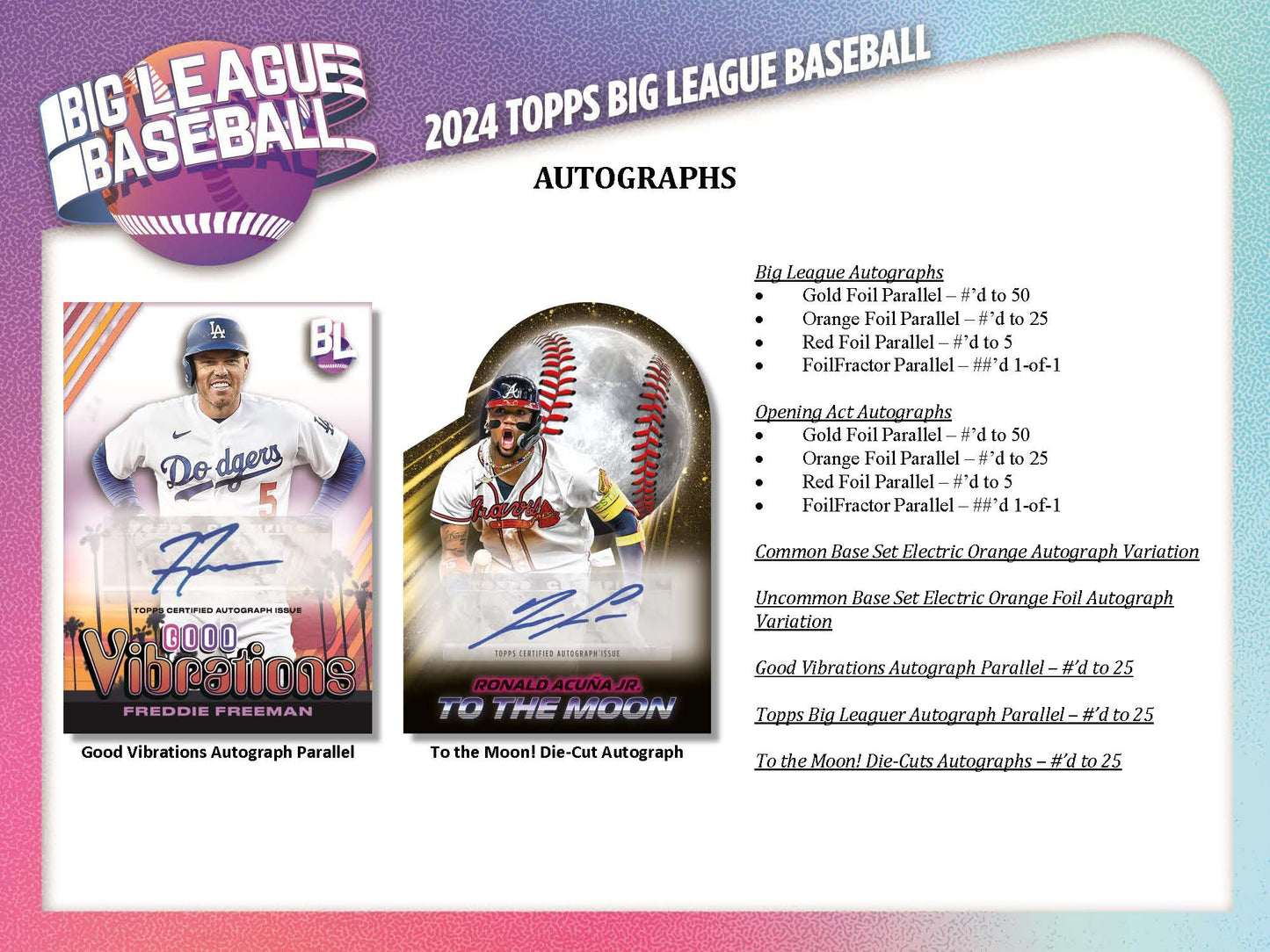 2024 Topps Big League Baseball Hobby Card Box