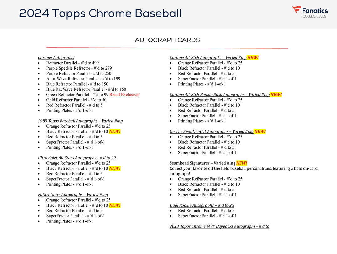 2024 Topps Chrome Baseball Hobby Value Box