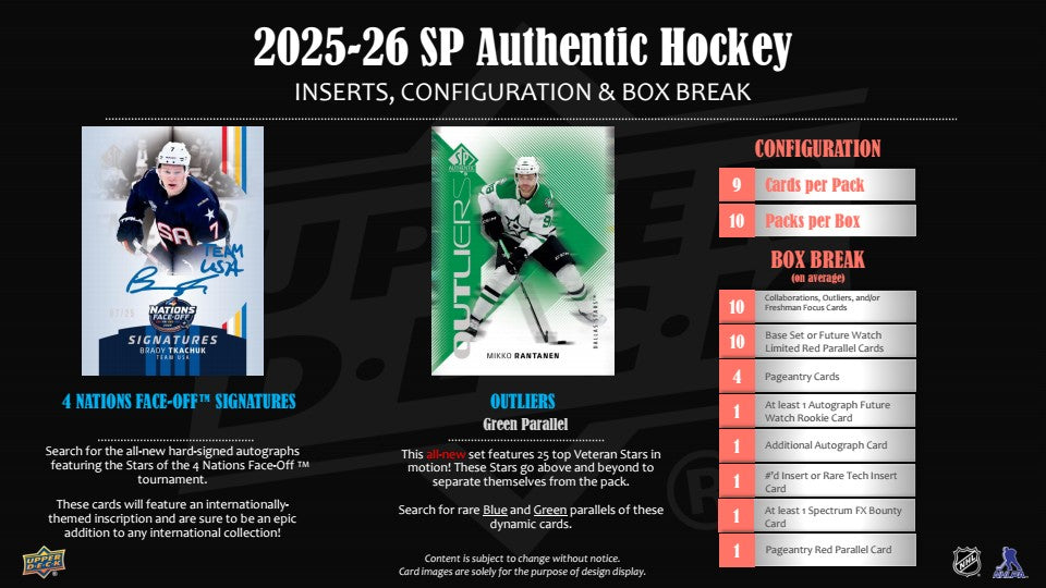 2025-26 Upper Deck SP Hockey Hobby Box