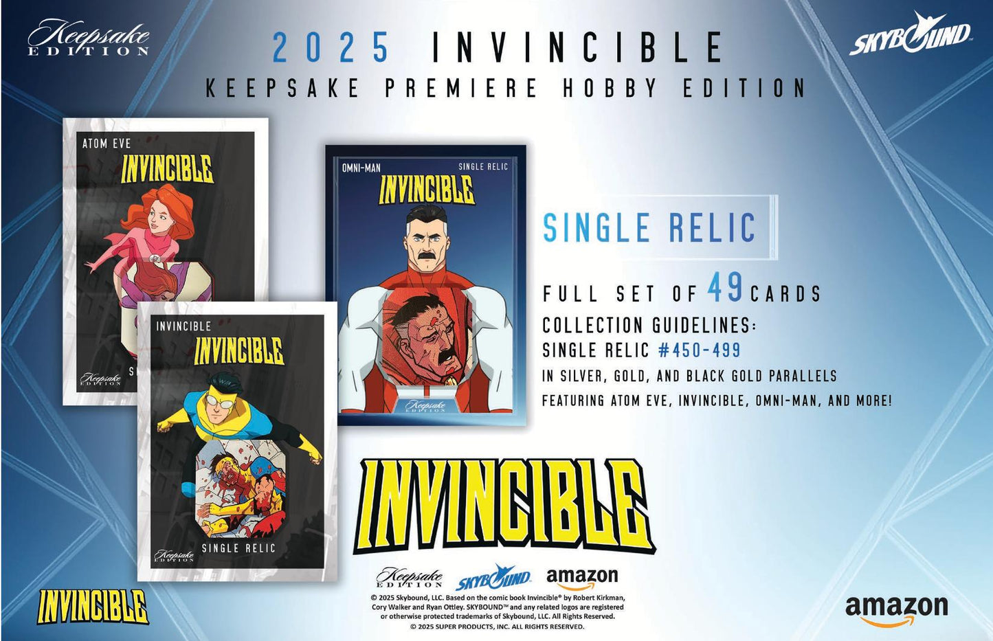 2025 Keepsake Invincible Season 1 Premiere Edition Hobby Pack