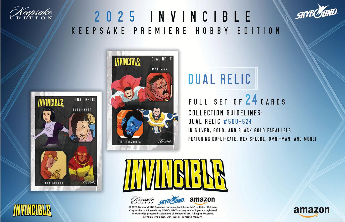 2025 Keepsake Invincible Season 1 Premiere Edition Hobby Pack