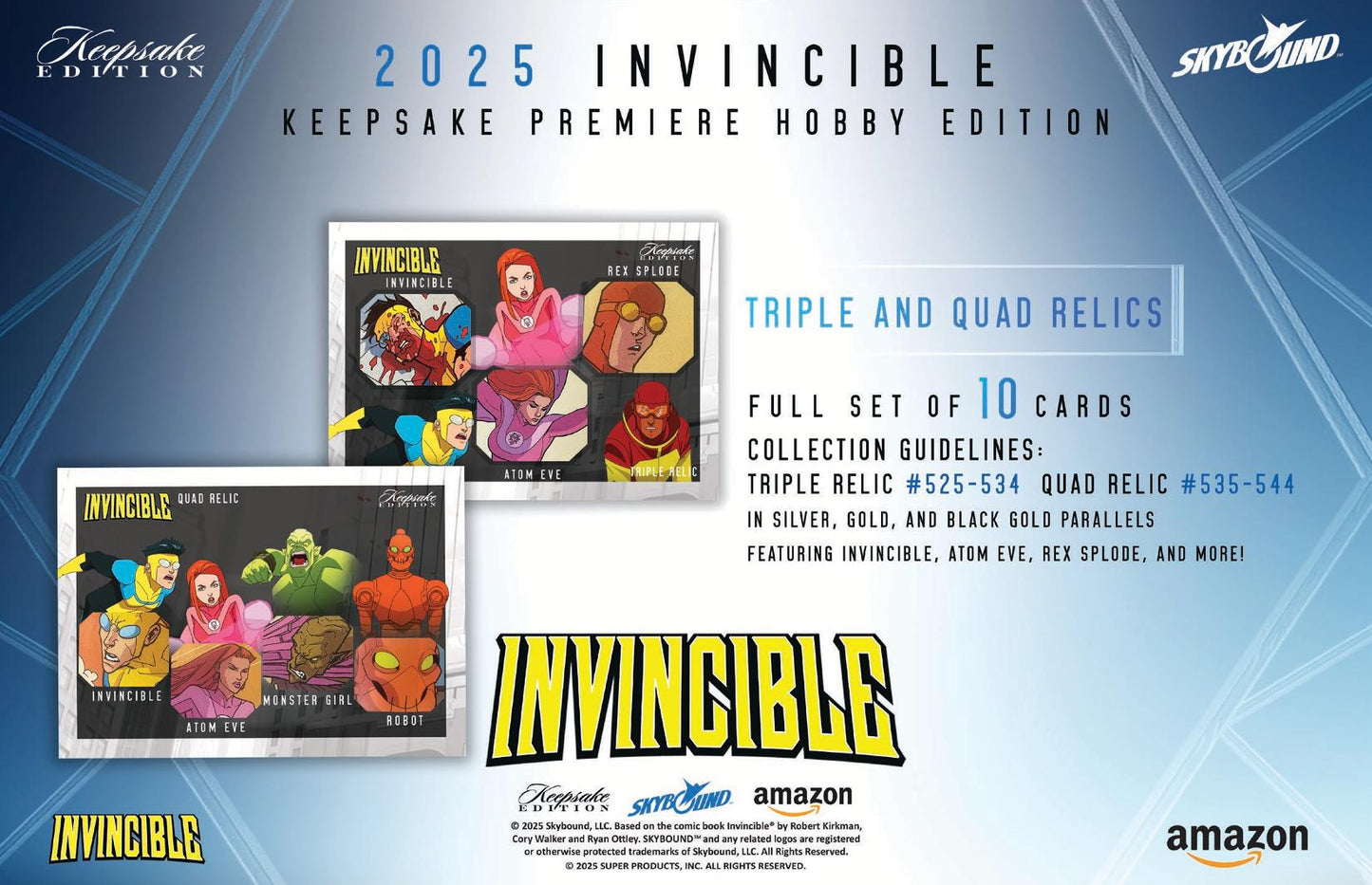 2025 Keepsake Invincible Season 1 Premiere Edition Hobby Pack