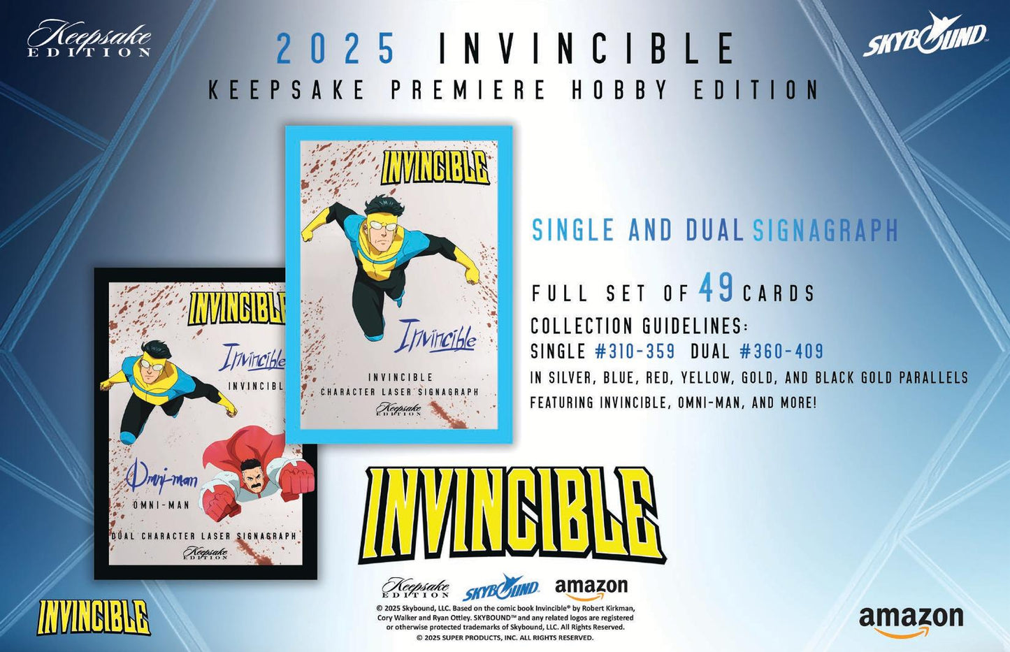 2025 Keepsake Invincible Season 1 Premiere Edition Hobby Pack
