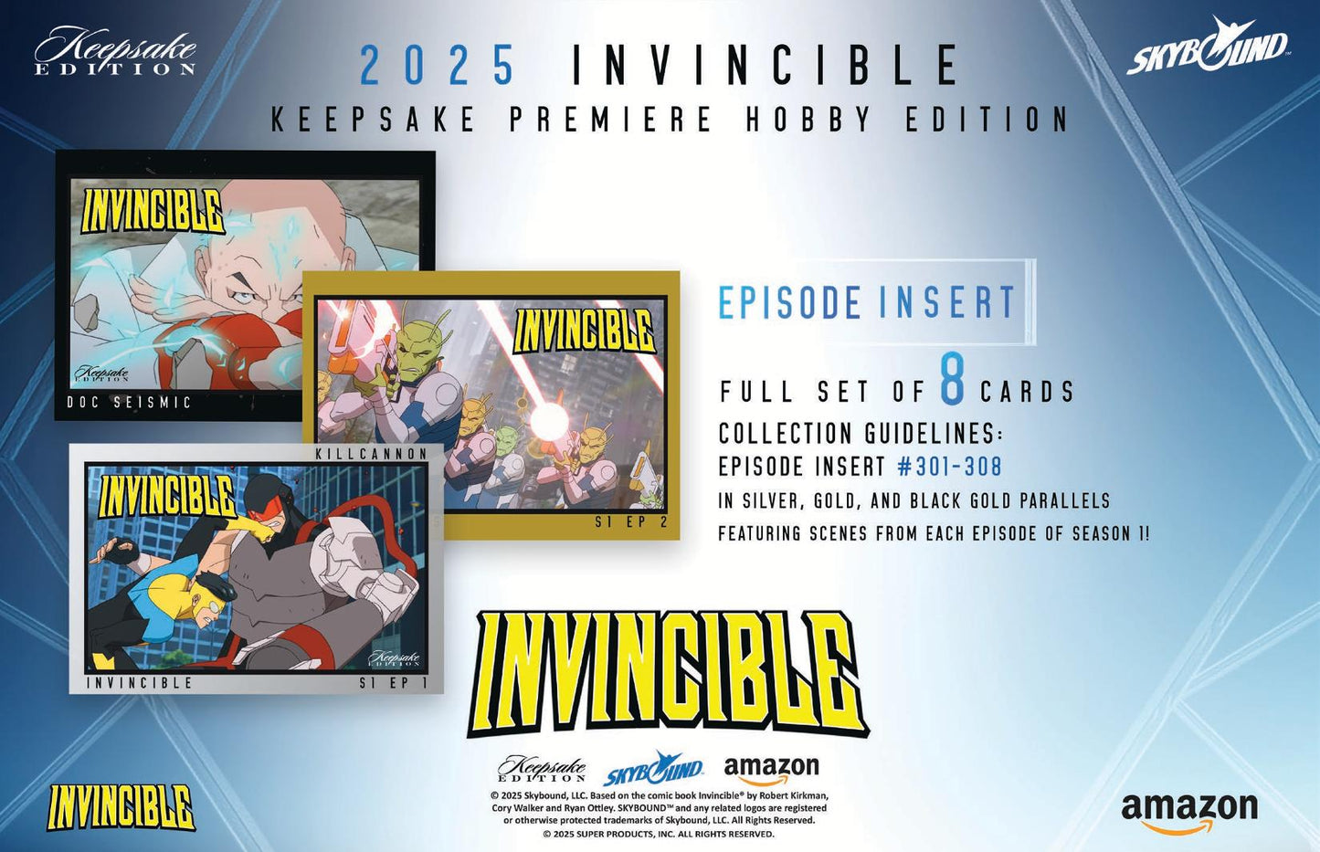 2025 Keepsake Invincible Season 1 Premiere Edition Hobby Pack