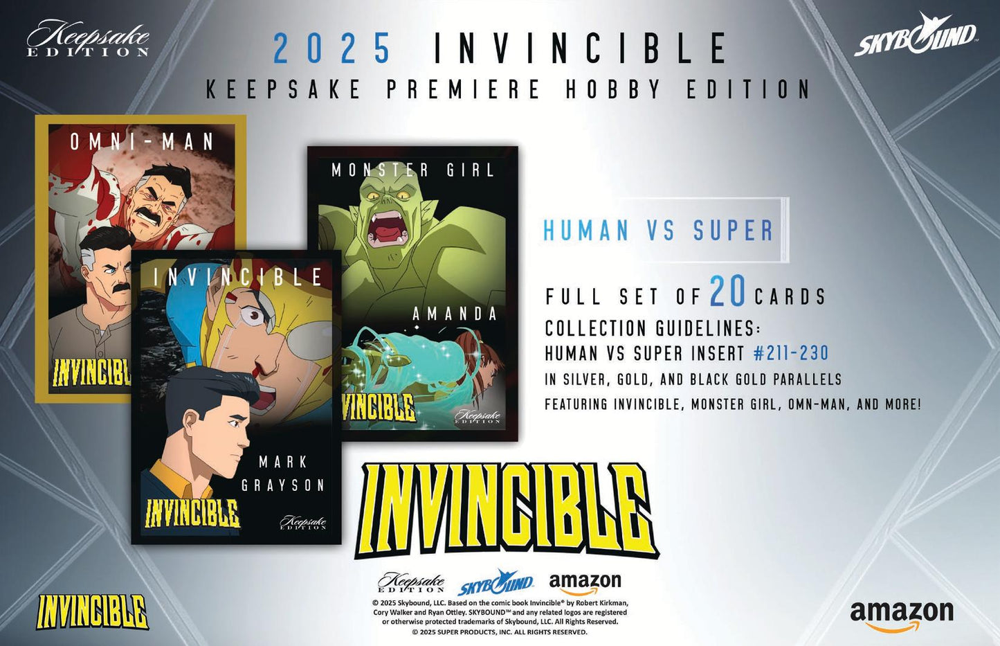2025 Keepsake Invincible Season 1 Premiere Edition Hobby Pack
