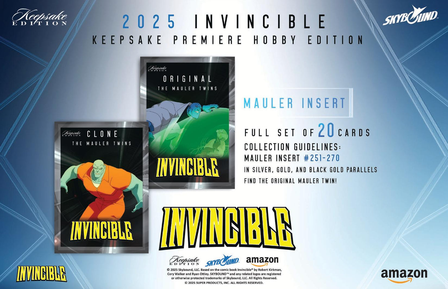 2025 Keepsake Invincible Season 1 Premiere Edition Hobby Pack