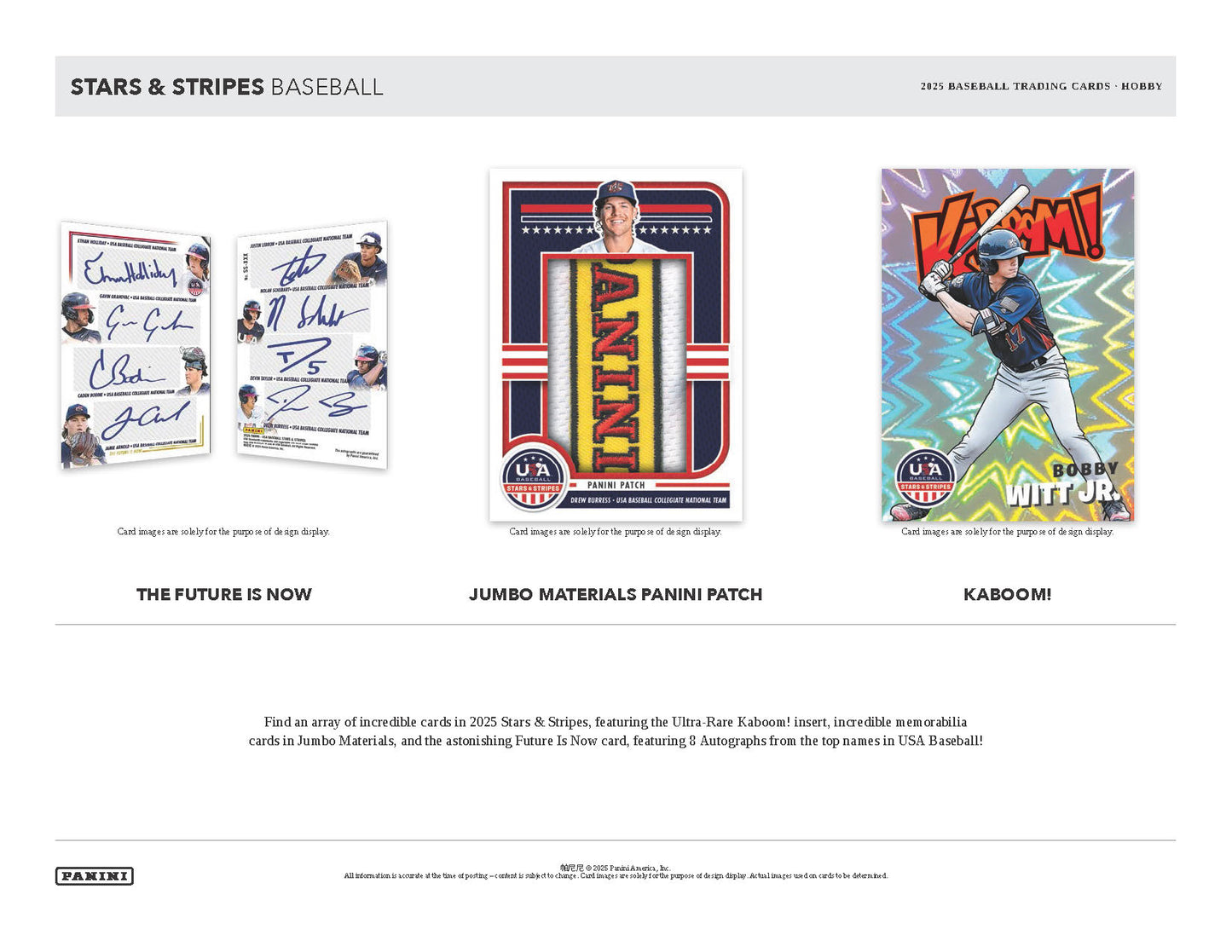 2025 Panini USA Baseball Stars & Stripes Hobby Box