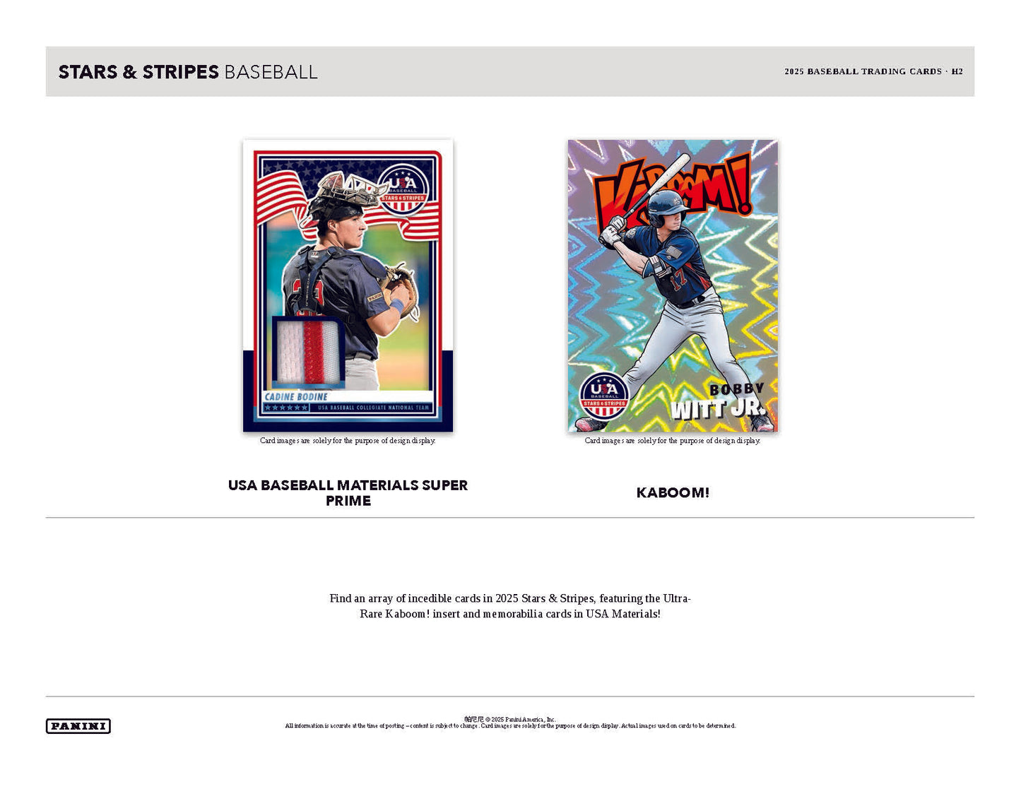 2025 Panini USA Baseball Stars & Stripes Hobby Hybrid H2 Box