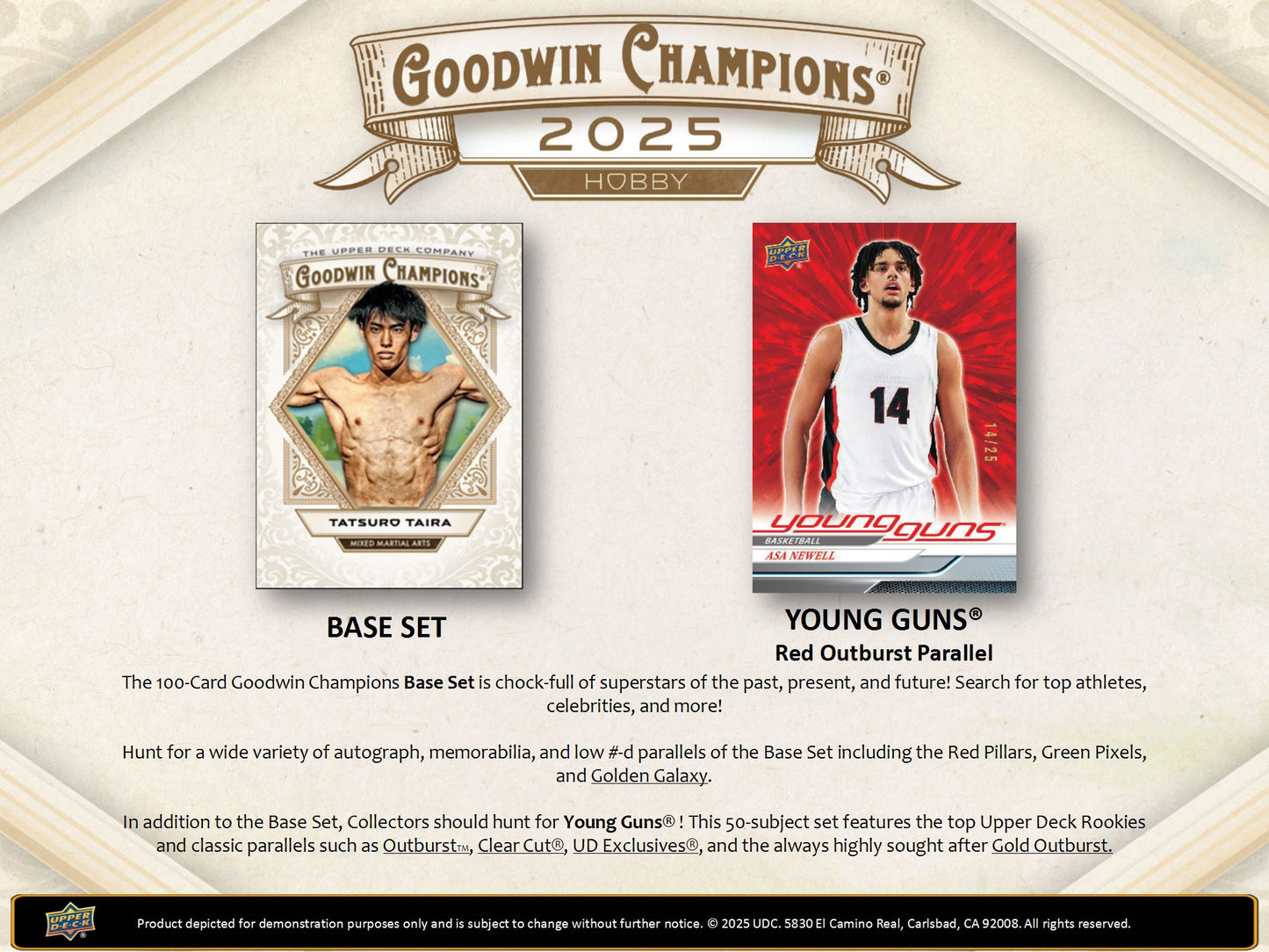 2025 Upper Deck Goodwin Champions Trading Card Box