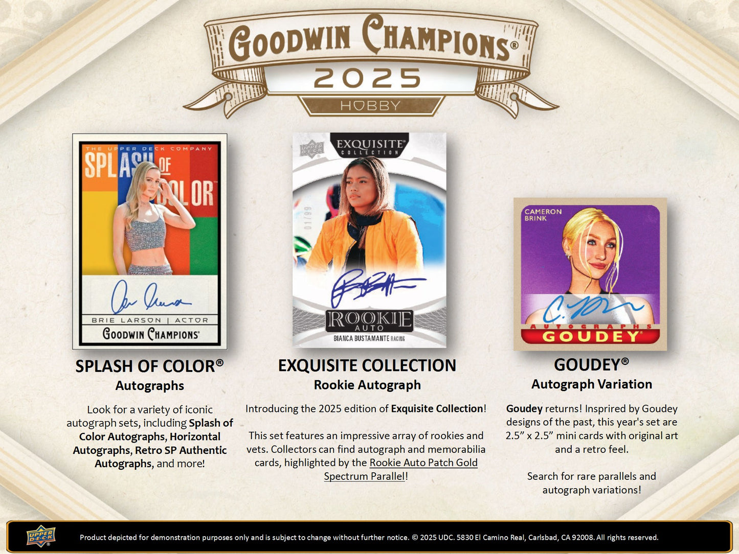 2025 Upper Deck Goodwin Champions Trading Card Box