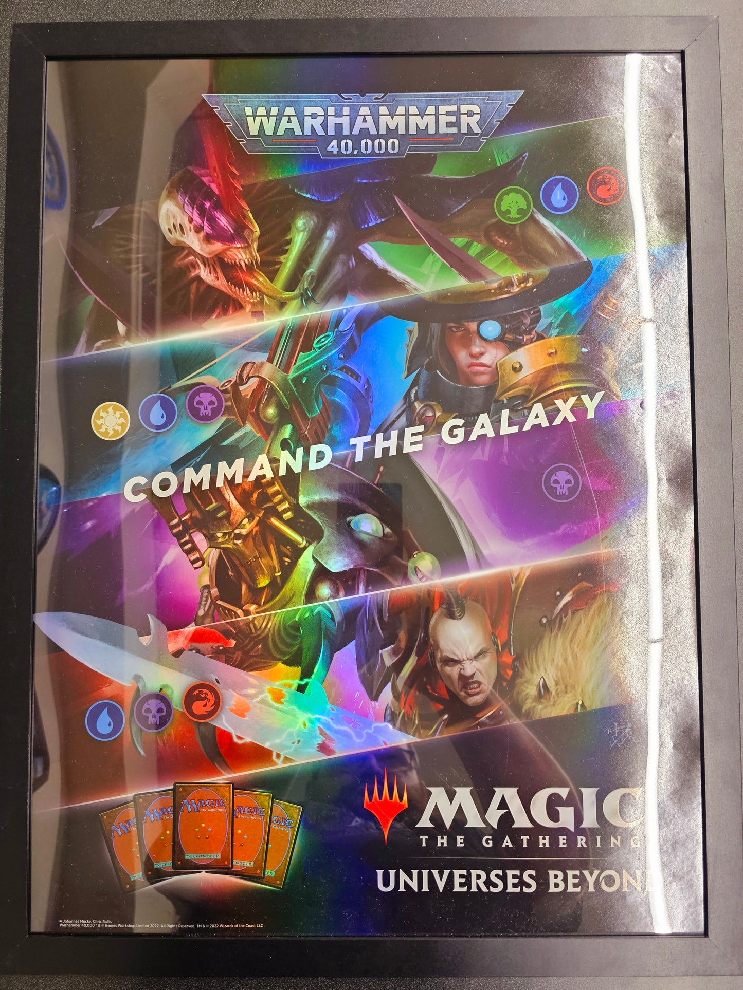Framed Magic: the Gathering WPN Promotional Poster - Warhammer 40K (Foil)