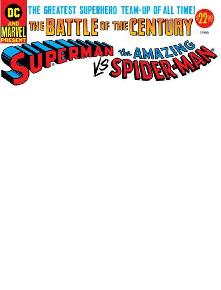 Superman vs The Amazing Spider-Man #1 Facsimile Edition Cover D Blank Variant