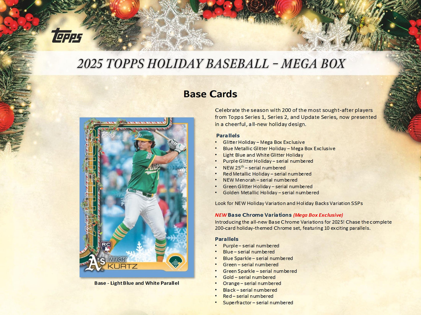 2025 Topps Baseball Holiday Mega Box