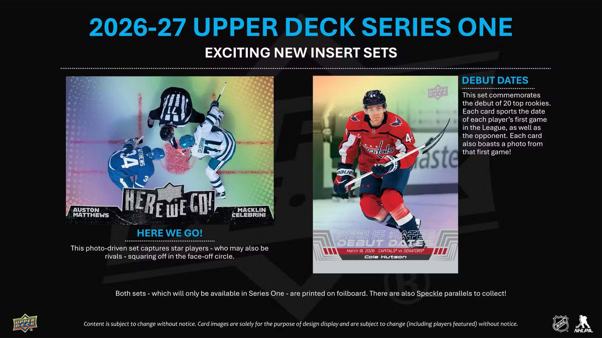 2026-27 Upper Deck Series 1 Hockey Tin Box