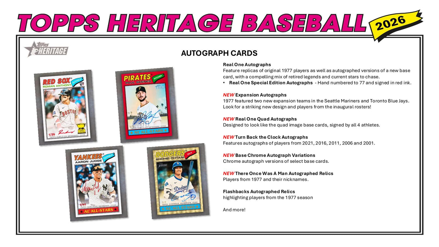 2026 Topps Heritage Baseball Value Box