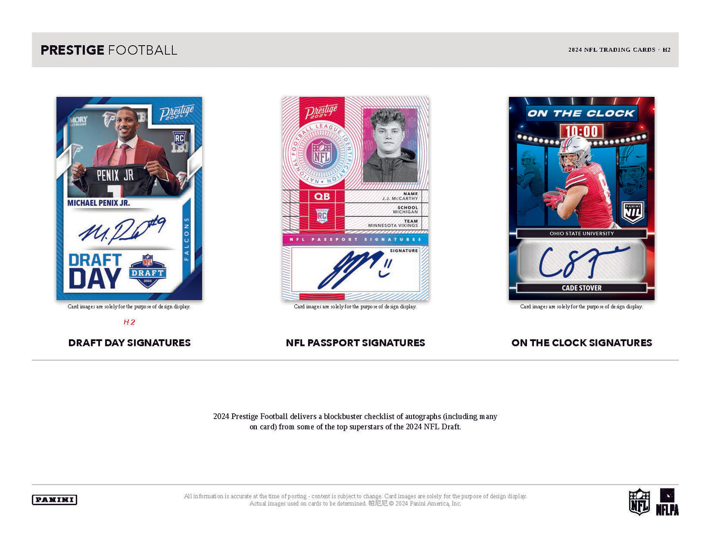 2024 Panini Prestige Football Hobby Hybrid H2 Box
