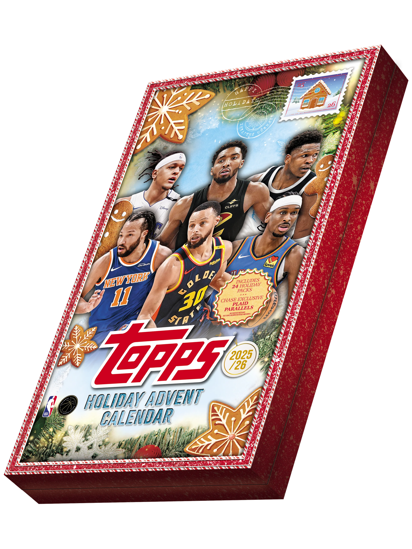 2025-26 Topps NBA Basketball Holiday Countdown Calendar