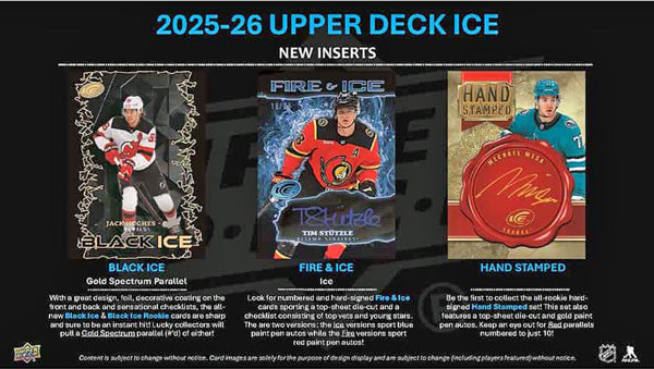 2025-26 Upper Deck NHL Ice Hockey Hobby Box