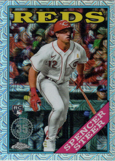Topps Series Two Baseball 2023 Chrome Silver Card 2T88C-82 Spencer Steer