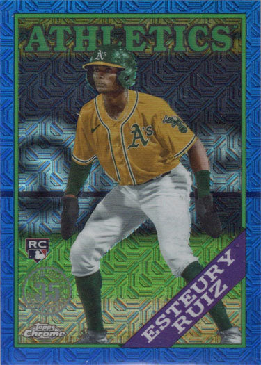 Topps Series Two Baseball 2023 Chrome Silver Blue Parallel Card 2T88C-90 Esteury Ruiz 030/150