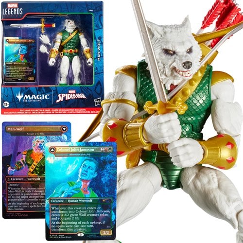 spider man figures with mtg cards Marvel Legends x Magic The Gathering Man-Wolf Action Figure Sortswift Man figure from the Final Fantasy Spoilers! Miscellaneous Set Name:Modern Horizons 2 - White