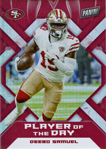 Panini Player Of The Day Football 2022 Foil Parallel Card 33 Deebo Samuel