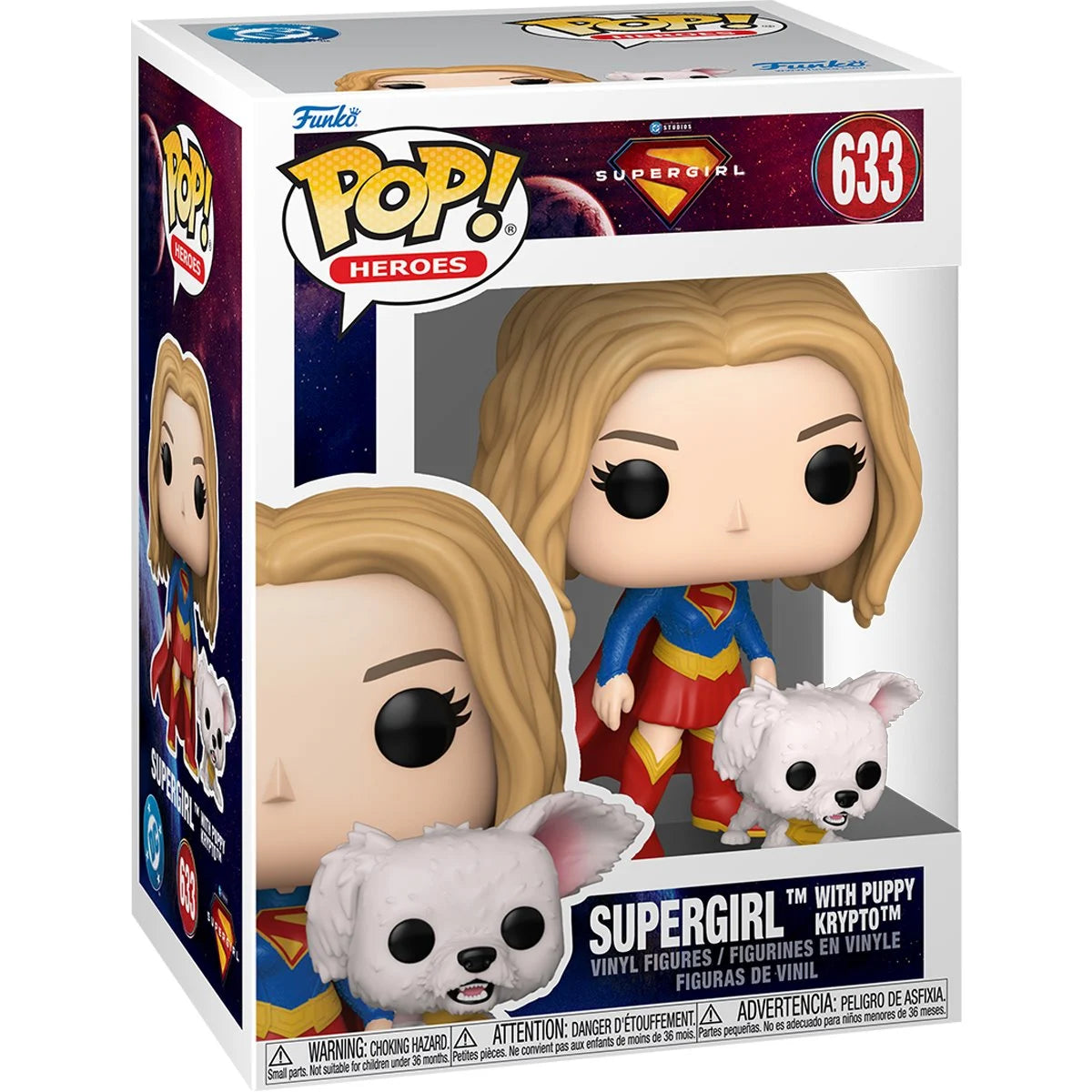 Funko Pop Heroes 633 Supergirl Kara Zor-El with Krypto Puppy