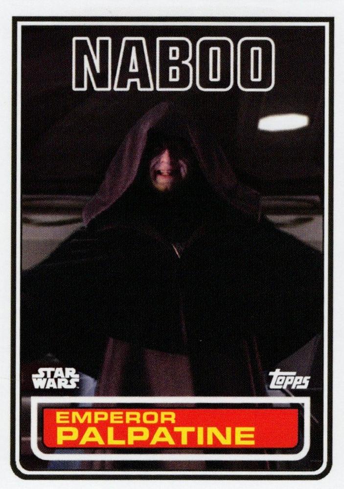 Star Wars Throwback Thursday 2023 Card #141 Emperor Palpatine 1983 Topps Football