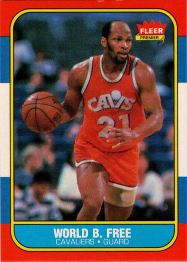 1986-87 Fleer Basketball #35 World B. Free Base Rookie Card
